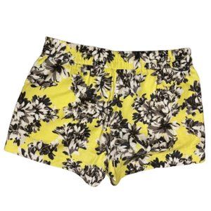 J Crew Lime Green & Gray Floral Shorts